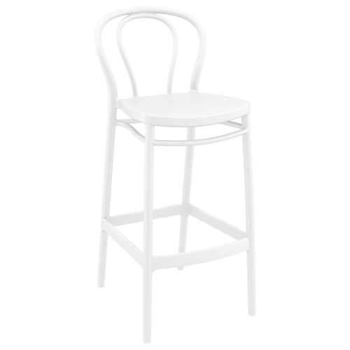 COMPAMIA  Victor Indoor Outdoor Bar Stool In White