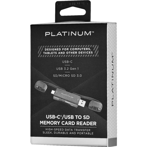 Open Box - Platinum PT-CRSAC1 USB A and C Memory Card Reader