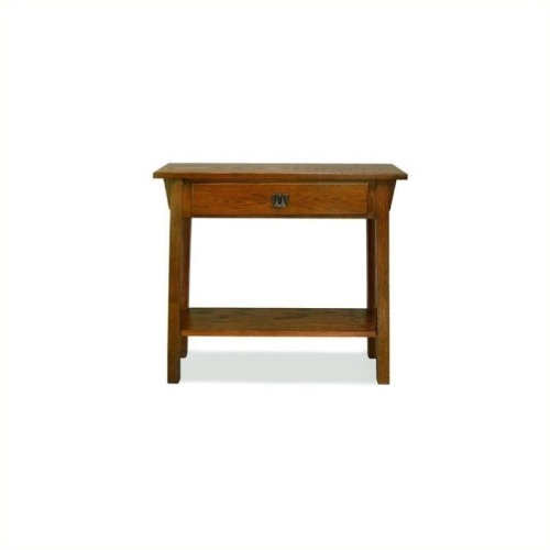 BOWERY HILL  Transitional Wood Console Table In Russet Finish In Brown