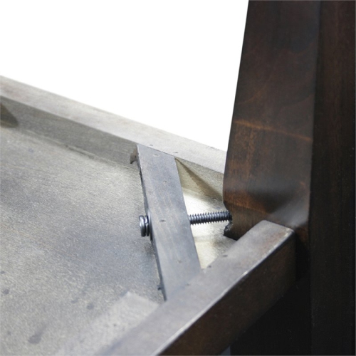 Bowery Hill Traditional Wood End Table in Chocolate Cherry