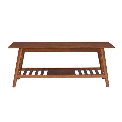 Linon Samantha Wood Coffee Table in Brown