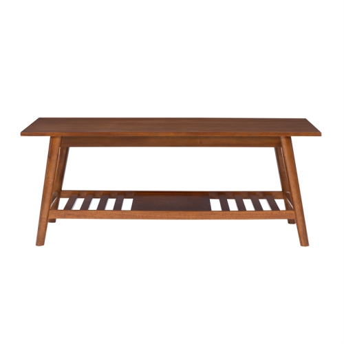 Linon Samantha Wood Coffee Table in Brown