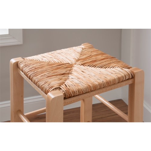 LINON  Easton Backless Set Of Two Wood 29" Barstools In Natural