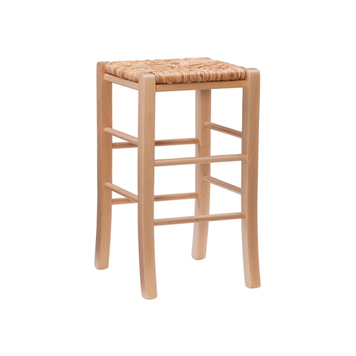 Linon Easton Backless Set of Two Wood 24.4" Counter Stools in Natural