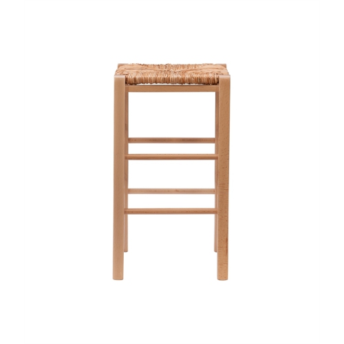Linon Easton Backless Set of Two Wood 24.4" Counter Stools in Natural