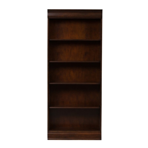 LIBERTY FURNITURE  Brayton Manor Jr Executive 72 Inch Bookcase (Rta) In Dark Brown