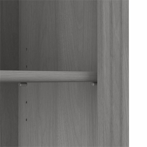 Saratoga Tall 5 Shelf Bookcase in Modern Gray - Engineered Wood