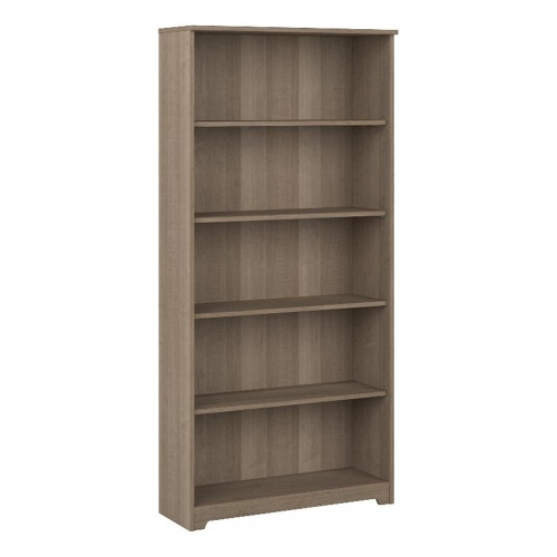 Bush Business Furniture Cabot 5 Shelf Bookcase in Ash Gray - Engineered Wood