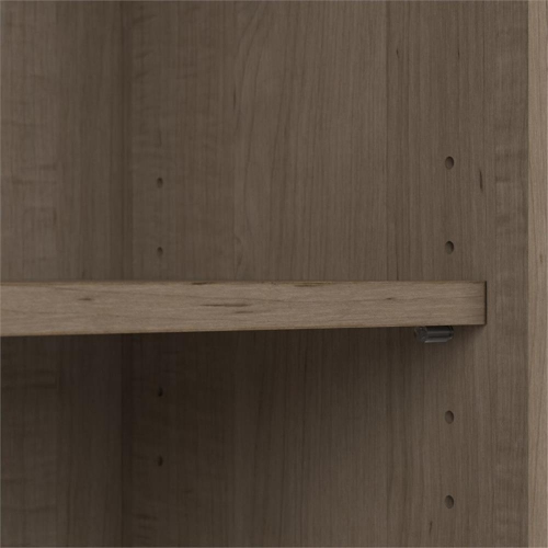 Bush Business Furniture Cabot 5 Shelf Bookcase in Ash Gray - Engineered Wood