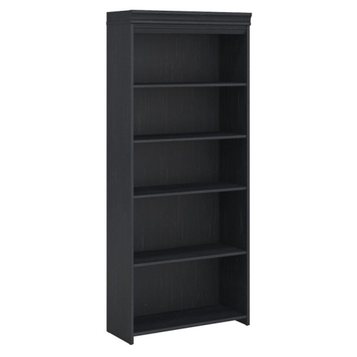 Scranton & Co 5 Shelves Steel Storage Cabinet in Black 