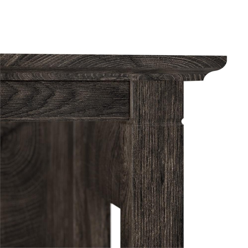 Key West Tall 5 Shelf Bookcase in Dark Gray Hickory - Engineered Wood