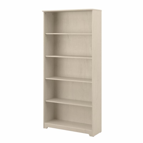 SCRANTON & CO  Furniture Cabot Tall 5 Shelf Bookcase In Linen Oak In White