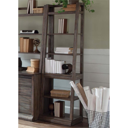 PEMBERLY ROW  Rustic Leaning Wood Bookcase In Brown