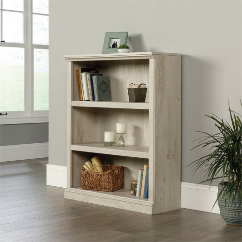 Pemberly Row 3 Shelf Bookcase in Chalked Chestnut