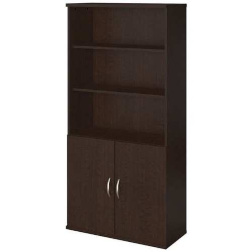SCRANTON & CO  36W Bookcase With Doors In Mocha Cherry
