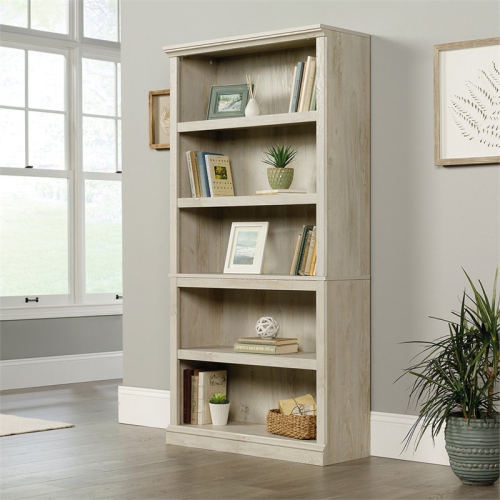 Pemberly Row 5 Shelf Bookcase in Chalked Chestnut