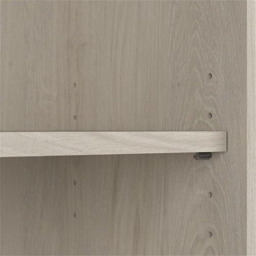 Cabot 5 Shelf Tall Bookcase in Linen White Oak - Engineered Wood