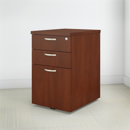 Bush Business Furniture Office in an Hour Mobile File Cabinet in Hansen Cherry
