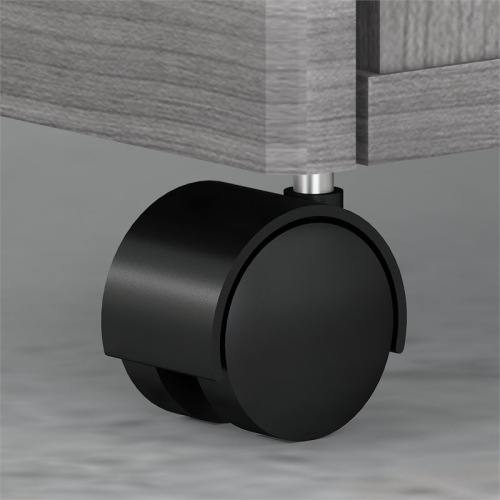 Studio C 2 Drawer Mobile File Cabinet in Platinum Gray - Engineered Wood