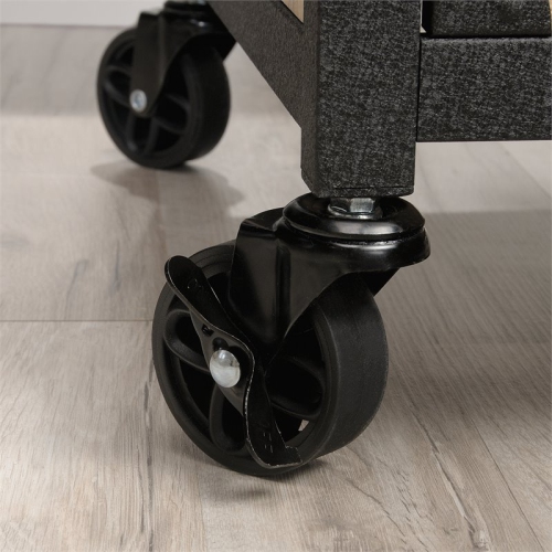 Sauder Steel River 2-Drawer Mobile File Cabinet in Milled Mesquite Beige