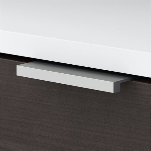 Jamestown 2 Drawer File Cabinet in White and Storm Gray - Engineered Wood