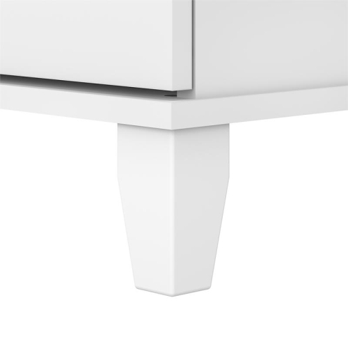 Somerset 2 Drawer Lateral File Cabinet in White - Engineered Wood