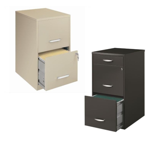Value Pack 2 Drawer Letter File Cabinet and 3 Drawer File Cabinet
