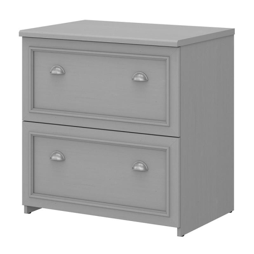 BUSH  Fairview 2 Drawer Lateral File Cabinet In Cape Cod - Engineered Wood In Gray 
