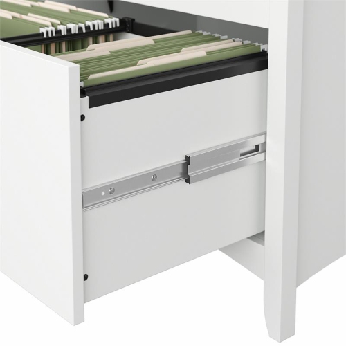 Scranton & Co Furniture Salinas 2 Drawer File Cabinet in White/Shiplap Gray