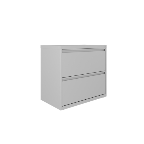 HIRSH INDUSTRIES LLC  30 Inch W 2 Drawer Metal Lateral 101 File Cabinet Arctic In Silver