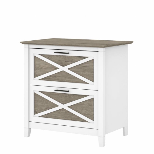 SCRANTON & CO  Furniture Key West 2 Drawer File Cabinet In & Gray In White
