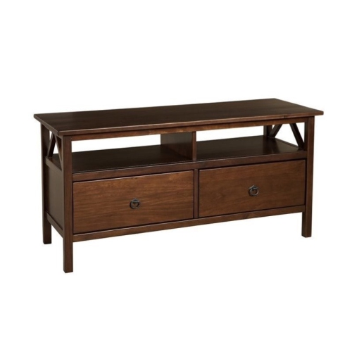 RIVERBAY FURNITURE  Tv Stand In Antique Tobacco