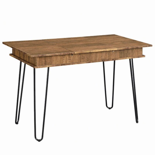 STONECROFT FURNITURE Stonecroft Cabrini Storage Writing Desk In Rustic Amber And Black