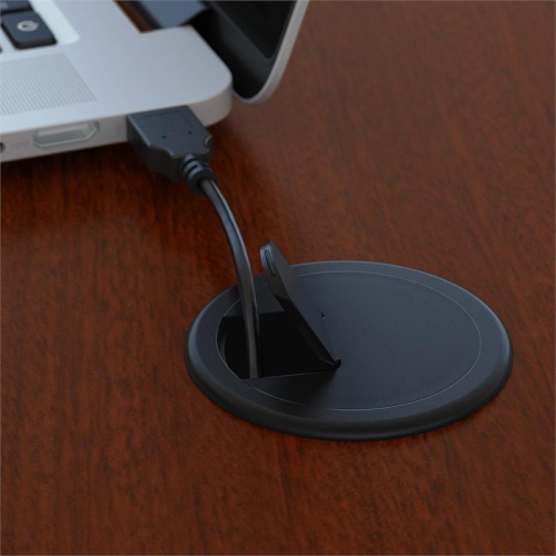 Scranton & Co Furniture 60W x 30D Office Desk in Mahogany