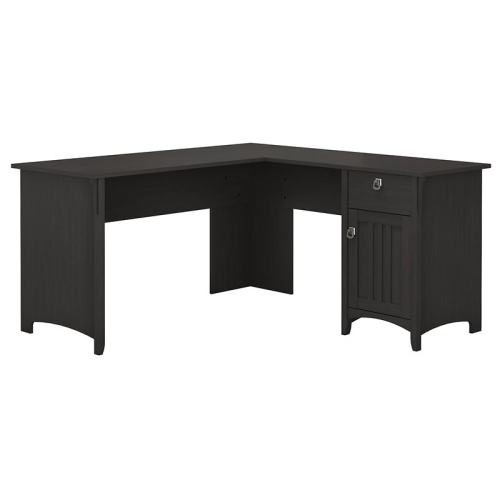 SCRANTON & CO  Furniture Salinas L Shaped Desk With Storage In Vintage In Black