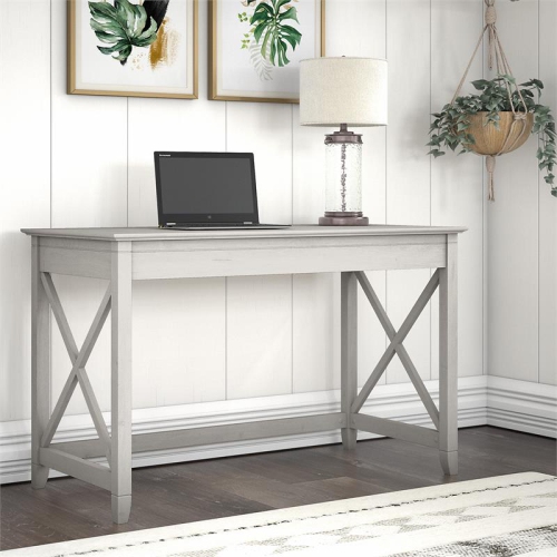 Key West 48W Writing Desk in Linen White Oak - Engineered Wood