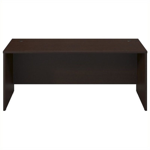 Pemberly Row 72W Desk Shell in Mocha Cherry