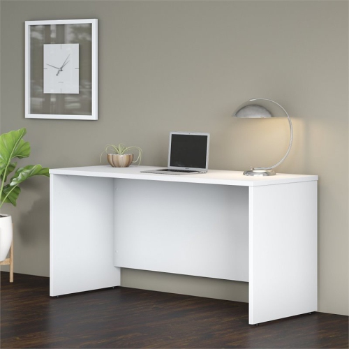 Studio C 60W x 24D Credenza Desk in White - Engineered Wood