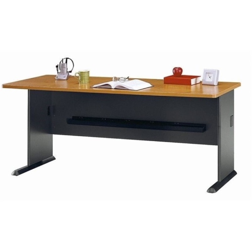 Bowery Hill 72" Office Computer Desk in Natural Cherry