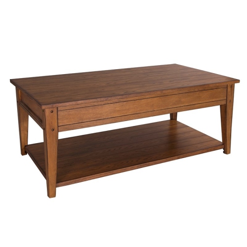 Pemberly Row Modern Wood Lift Top Cocktail Table in Espresso
