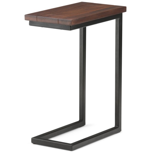 PEMBERLY ROW  Contemporary Wood End Table In Dark Cognac In Brown