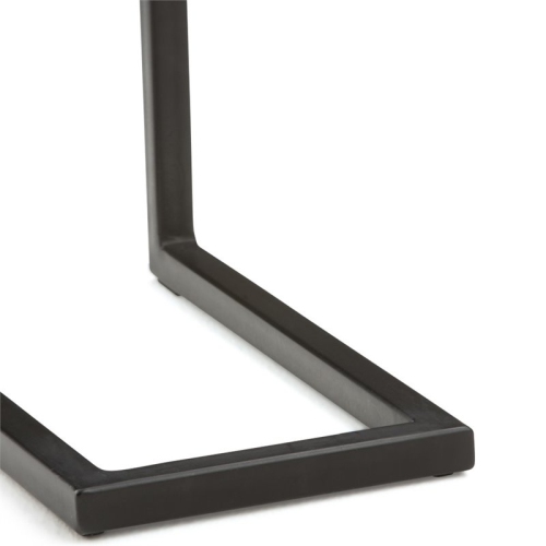 Pemberly Row Contemporary Wood End Table in Dark Cognac Brown