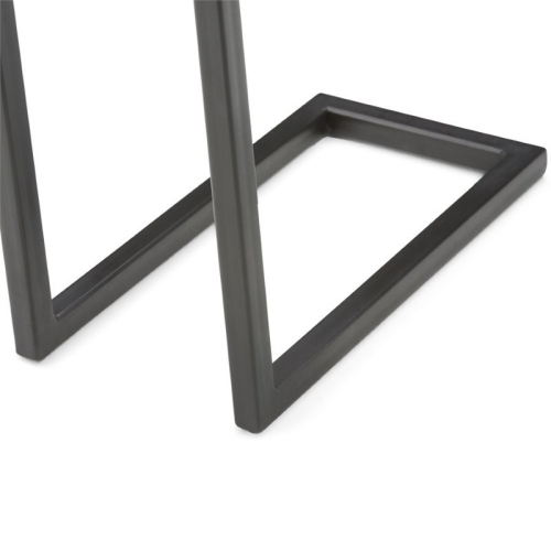 Pemberly Row Contemporary Wood End Table in Dark Cognac Brown