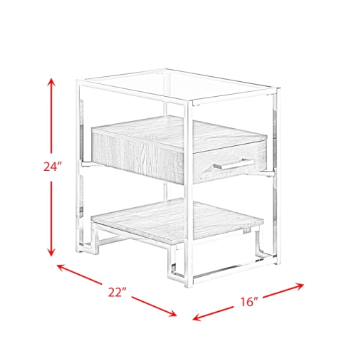 Picket House Furnishings Hampton Rectangle Storage Side Chair