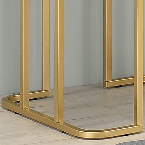 Bowery Hill Contemporary Metal End Table in Black