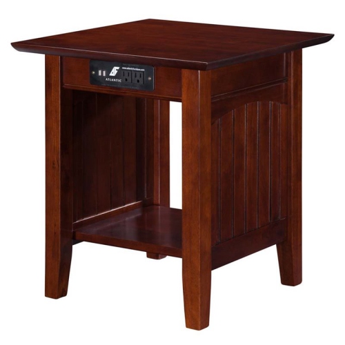 PEMBERLY ROW  Charger End Table In Walnut