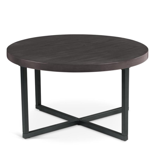 Steve Silver Yukon Black Metal Base Coffee Table with Stools