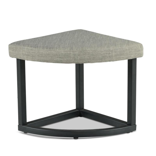 Steve Silver Yukon Black Metal Base Coffee Table with Stools