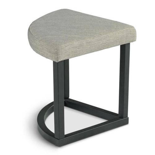 Steve Silver Yukon Black Metal Base Coffee Table with Stools