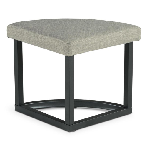 Steve Silver Yukon Black Metal Base Coffee Table with Stools